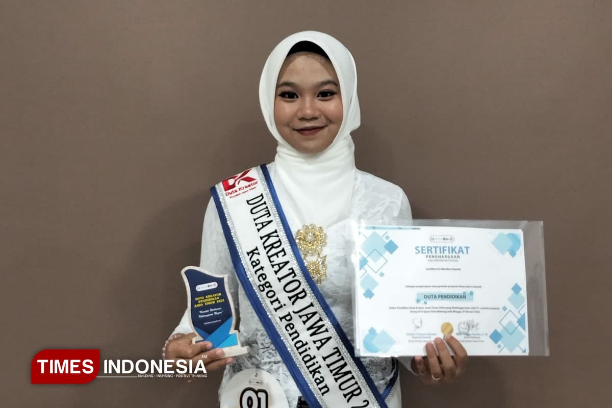 Aaqila Syakira Riesma, Pelajar Asal Jombang Raih Duta Kreator Pendidikan Jawa Timur 2026